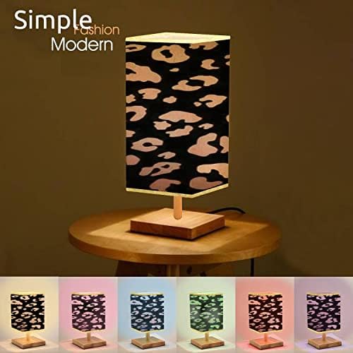 Kısılabilir Masa Lambası Trendy Soyut Gül Altın Leopar Dikey Vahşi hayvan çita Cilt USB Başucu lambası / Minimalist tasarım /