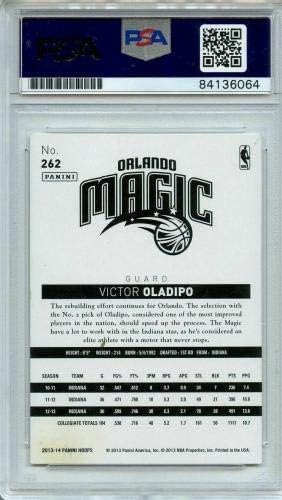 Victor Oladipo 2013-14 Panini NBA Çemberler Çaylak OTO kart PSA İmzalı RC-Basketbol Slabbed İmzalı Kartları