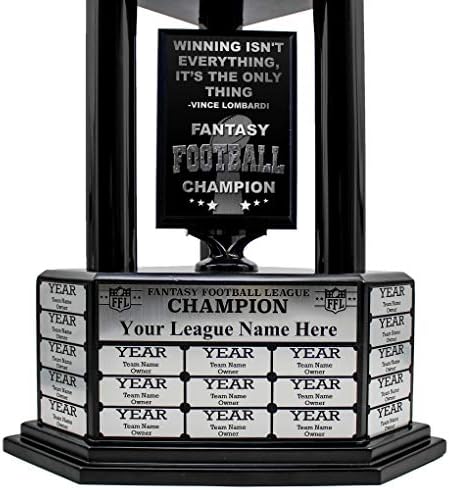 TrophySmack Perpetual Fantasy Football Trophy-Özelleştirilebilir Şampiyonluk Kupası Ödülü Sahibi / 19 Yıla Kadar Ücretsiz Gravür