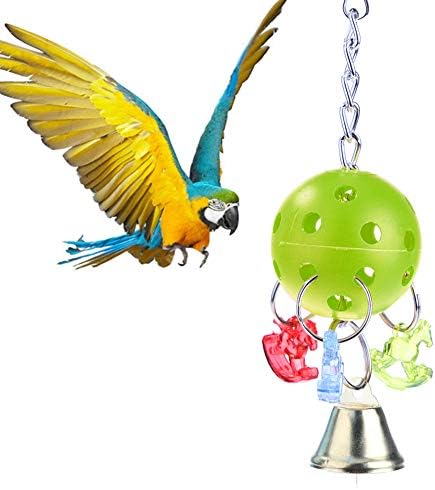 Phoenixb2c Popüler Oyuncak Çan Topu At Papağan Parakeet Çiğneme Bite Tırmanmaya Salıncak Kafesi Dekor Kuş Pet Oyuncak Iyi Hediye