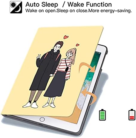 YİU ipad kılıfı 10.2 2019 Sevimli Karikatür Desen Yumuşak Silikon İpad akıllı kapak Manyetik Otomatik Uyku / Wake, İpad 7th Nesil