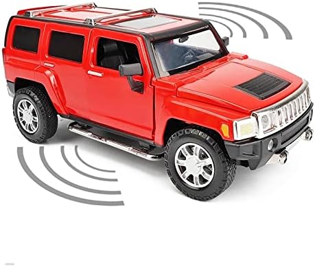 CHENRONG Alaşım Araba Oyuncak 1: 24 için H3 Off-Road Araç Alaşım Diecast Araç Ses ve ışık Kapıyı Açabilirsiniz Model Araba süslemeleri