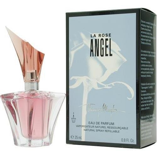 Kadınlar için Thierry Mugler'dan Angel La Rose. Eau De Parfum Sprey Doldurulabilir .8 oz