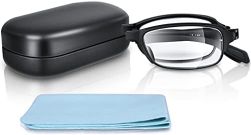 WeinaBingo Mavi ışık Engelleme Okuma Gözlükleri, Okuma için Katlanır Unisex Gözlükler, Kılıf Dahil