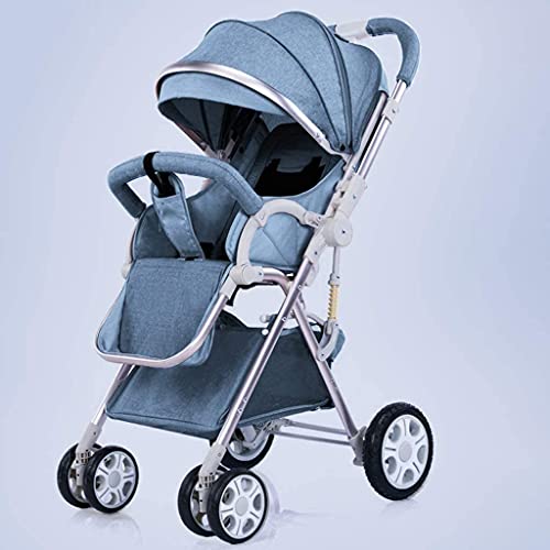 Taşınabilir Bebek Arabası, Kompakt Dönüştürülebilir Bebek Arabası, 5 Noktalı Emniyet Kemeri, Depolama Sepeti, Büyük koltuk (Renk: