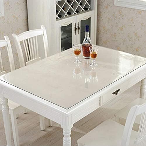 Temizle Masa Örtüsü Koruyucu 36X96 ınç Şeffaf Dikdörtgen PVC Masa Örtüsü Mutfak Yemek odası masası ıçin Kalın 1.5 mm