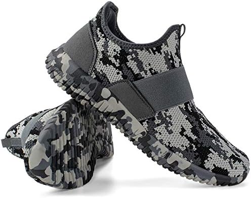 Troadlop Erkek Koşu Tenis Ayakkabıları Örme Nefes Yürüyüş Spor Ayakkabı Moda Sneakers