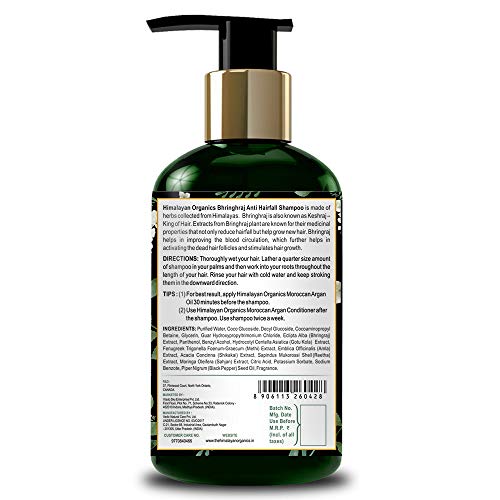 Saç Büyümesi için Himalaya Organics Bhringraj Şampuanı, 300 ml
