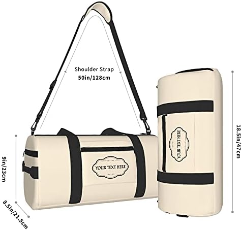 Kişiselleştirilmiş spor spor çantası kuru ıslak Ayrılmış spor çantası Özel Monogrammed seyahat spor çantası ile Adı metin Logo