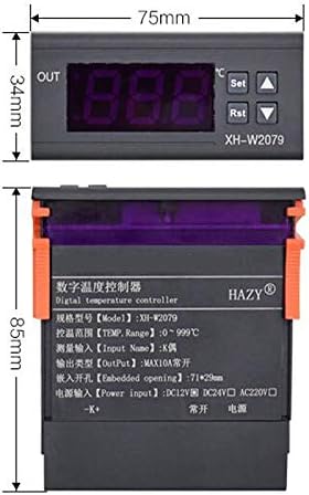 AC220V W2079G dijital ekran ısıtma termostatı PID otomatik termostat