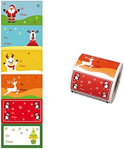 FHSJN DIY 6 Desenler Çocuk Kendinden Yapışkanlı hediye keseleri Kartları Zarflar Kutusu Etiketleri Çıkartmalar Noel Süslemeleri