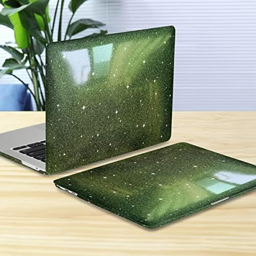 CİSSOOK Mavi Renk Glitter Yıldız Kılıf için MacBook Air 13 İnç 2020 Yayın A2337 M1 A2179 A1932 Modeli ile Dokunmatik KIMLIK,