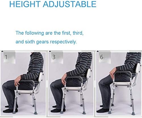 XLTFZY duş sandalyesi duş Tezgahı Tuvalet Küvet Taşınabilir / Ayarlanabilir / Kollar ve Sırt ile Ayarlanabilir Yükseklik / Engelliler