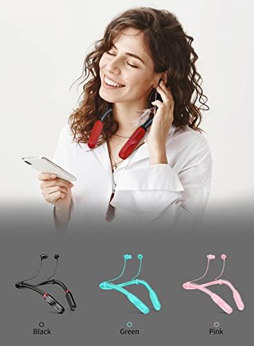 Kablosuz Kulaklıklar Bluetooth Kulaklıklar Boyun Bandı: 100H Ultra Uzun Çalma Süresi Mikrofonlu Kulaklık / Üstün Stereo Sese