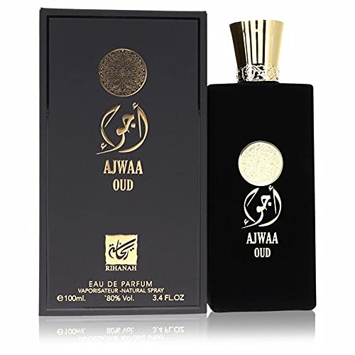 Ajwaa Ud tarafından Rihanah Eau De Parfüm Sprey (Unisex) 3.4 oz Erkekler