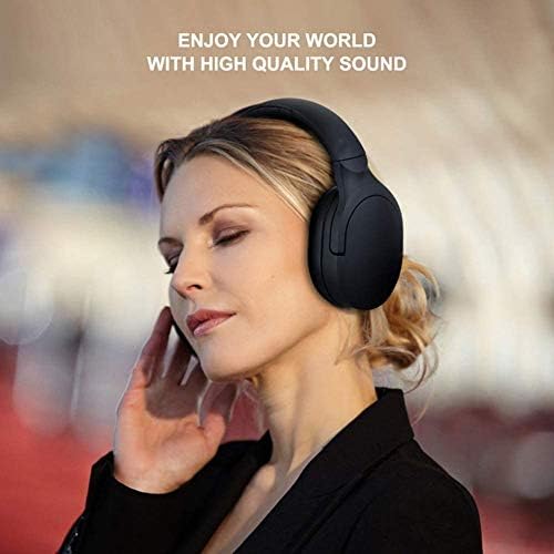 NCRD Gürültü Önleyici Kulaklıklar, 5.0 Kablosuz Aşırı Kulak Bluetooth Kulaklıklar, Hafif Katlanır, Hi-Res Ses, Derin Bas, Bellek