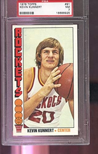 1976 Topps 91 Kevin Kunnert Rockets NM PSA 7 Dereceli Basketbol Kartı 1976-77