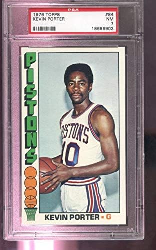 1976 Topps 84 Kevin Porter Pistons NM PSA 7 Dereceli Basketbol Kartı 1976-77