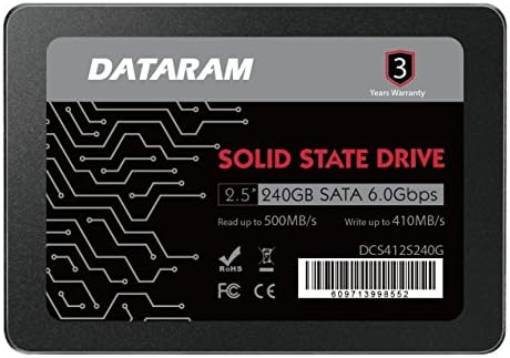 DATARAM 240 GB 2.5 SSD Sürücü Katı Hal Sürücü GİGABYTE GA-H110M-S2PV ile Uyumlu