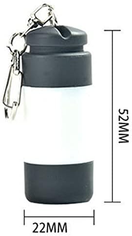 Mayzhi Açık Malzemeleri Anahtarlık Mini el feneri parlama el feneri Süper Parlak Sıvı Uzun s Çok pratik (Sarı)