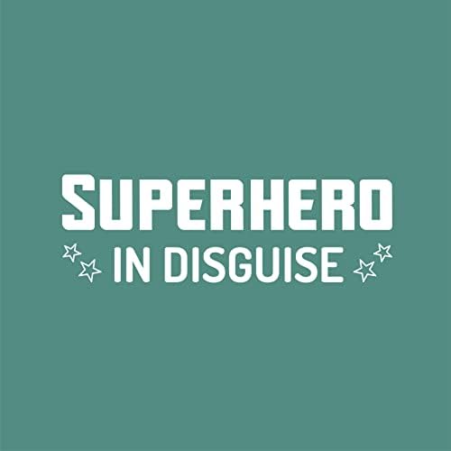 Vinil Duvar Sanatı Çıkartması - Kılık Değiştirmiş Süper Kahraman-8 x 25 - Trendy İlham Güzel Eğlenceli Alıntı Sticker Ev Yatak