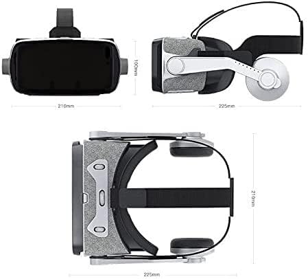 MZLXDEDIAN Sanal Gerçeklik Kulaklık, Mobil Oyunlar ve Video ve Filmler için 3D VR Gözlük, Uzaktan Kumanda, Uyumlu / Android Telefon