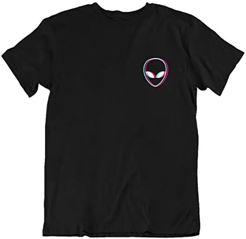 Erkek Kadın Komik Grafik UFO Alien T Gömlek