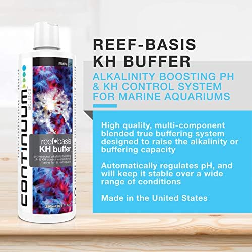Continuum Aquatics Reef Basis KH Buffer-Deniz ve Resif Balık Akvaryumları için Profesyonel Alkalinite Artırıcı pH ve KH Kontrol