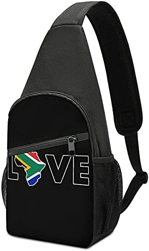 Aşk Güney Afrika Sling Crossbody sırt çantası omuz çantası rahat sırt çantası açık Bisiklet yürüyüş seyahat İçin