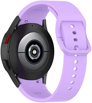 YUUAND akıllı saat kordonları Yedek Kayış için Galaxy İzle 44mm Unisex Spor Kayış Renkli Düğme Silikon Spor