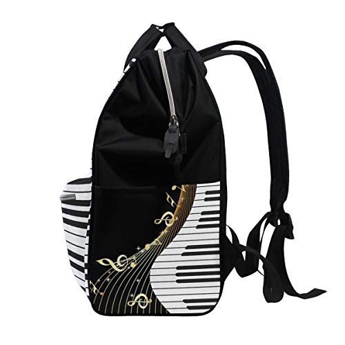 TFONE müzik desen bebek bezi çantası sırt çantası çok fonksiyonlu dayanıklı büyük kapasiteli seyahat sırt çantası
