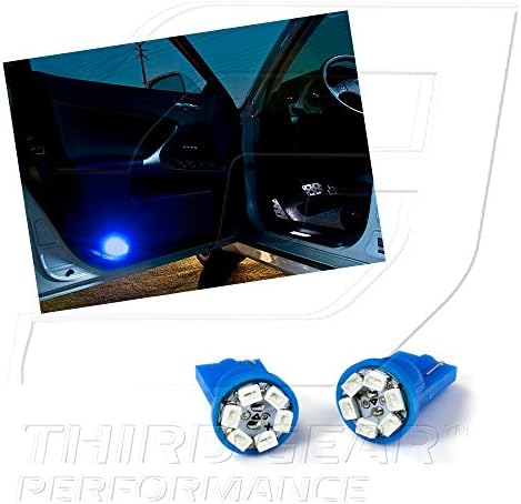 TGP T10 mavi 6 LED SMD kapı ışık kama ampuller çifti 2007-2011 Lexus LS460 ile uyumlu