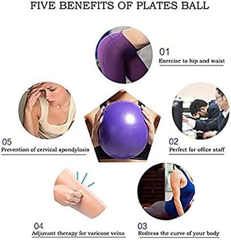 MOMPLUS 9 İnç Egzersiz Pilates Topu Mini Yoga Topları Barre Topu Küçük Bender Topu Ev Istikrar Squishy Eğitim Fizik Tedavi Geliştirir
