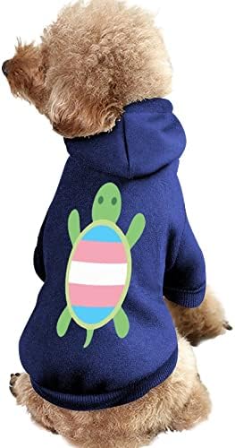 Transseksüel bayrak kaplumbağa köpekler kapüşonlu Sweatshirt evde beslenen hayvan Hoodies giyim kazak kedi gömlek