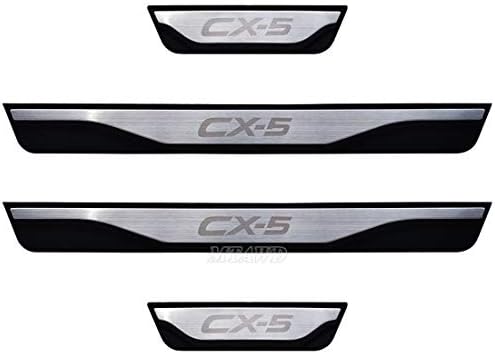 MTAWD Çelik Araba Kapı Eşikleri sürtme plakası Koruyucu Trim ıçin Mazda CX-5 2014-2020 (ıle CX 5 Mektup)
